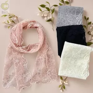 Khăn ren và băng đô lụa thêu ROLY, phong cách Hàn Quốc, chống nắng mùa hè