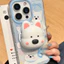 Dễ thương 3D Silicone Westie Giá đỡ điện thoại từ tính Thiết kế hoạt hình Hấp phụ mạnh Khả năng tương thích phổ thông