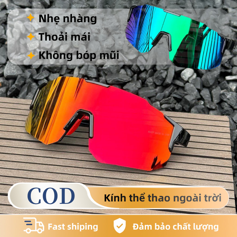 Kính Thể Thao Phân Cực UV400 - Chạy Bộ, Đạp Xe, Chống Nắng, Chống Gió & Bụi, Bền Đẹp, Nam Nữ Đều Dùng