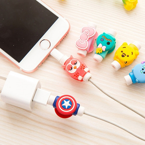 Nút Gắn Bảo Vệ Dây Cáp Sạc, Tai Nghe Hình Thú Hoạt Hình Ngộ Nghĩnh (Mẫu Ngẫu Nhiên)
