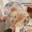 Cổ Gấp Quạt Mùa Hè Mới Trung Quốc Sườn Xám Hanfu Nữ Đặt Ra Vũ Quạt Phong Cách Nhật Bản Di Động Nhóm Quạt Tre Quạt NVVH