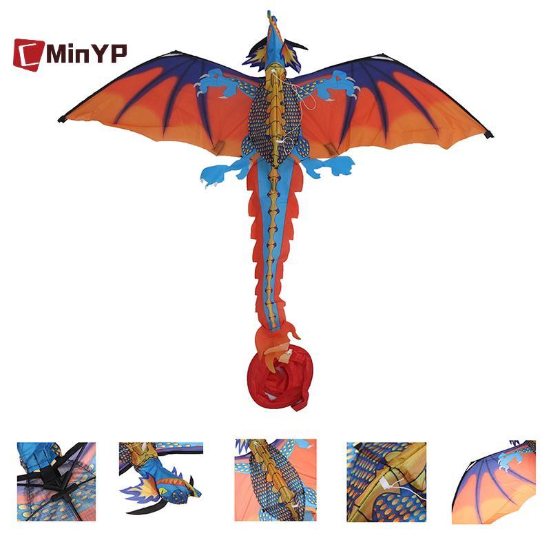 CMinYP Lớn 3D Nylon Diều Bay Rồng Diều Với Dòng 100m Đồ Chơi Thể Thao Ngoài Trời Gia Đình Vinh Quang