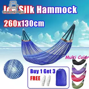 Nhíp võng du lịch Ice Silk có túi bảo quản, gấp gọn tiện lợi cho cắm trại và leo núi ngoài trời