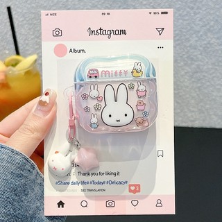 Ống hút Rơm Miffy Thỏ cho Airpods4 Airpod 1 / 2 3 Pro Pro Pro2 pro3 Bộ tai nghe Bluetooth không dây Vỏ bảo vệ tai nghe AirPods Pro i3 i4 pro3