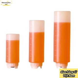 [Giao hàng nhanh] Chai bóp HAVENLYCO, Chai nước sốt ép dung tích lớn 360 / 700 / 1000ml, Chai đựng Salad bằng nhựa Dụng cụ nhà bếp