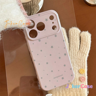 Ốp Lưng Cho IPhone 17 11 16 15 14 13 12 Pro Max air XR 16 7 15 14 8 Plus Bìa màu kem Shine Stars đầy màu sắc