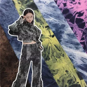 Giặt Nguyên Chất Cotton Buộc-Dye Vải Denim Hợp Thời Trang Quần Dày Hành Lý Quần Áo Vải DIY Handmade Quần Áo Vải 428