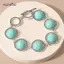 AqToCna Thời Trang Boho Vintage Tròn Vòng Tay Ngọc Trai Lắc Tay Cho Nữ Xanh Đỏ Hạt Vintage Bohemian Có Thể Điều Chỉnh Vòng Tay Trang Sức AqToCna