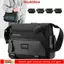 Túi đeo chéo du lịch DUKGLOW, Túi Messenger hình vuông nhiều lớp, Túi lưu trữ dung lượng lớn bằng Nylon có dây kéo Unisex
