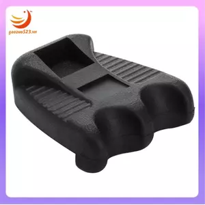 1 chiếc giá đỡ gậy bi-a 2 lỗ, giá đỡ gậy có trọng lượng di động kèm giá đỡ phấn, chất liệu nhựa đen