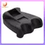 1 chiếc giá đỡ gậy bi-a 2 lỗ, giá đỡ gậy có trọng lượng di động kèm giá đỡ phấn, chất liệu nhựa đen