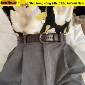 SNUGHOUSE Không Lỗ Khóa Thắt Lưng Nữ Cổ Điển Quần Đầm Thắt Lưng