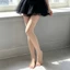 CATMALLER88 1 Đôi Tất Sheer, Vớ ngón chân hở màu trơn cao đến đùi, Ins Casual Thoáng khí Chống nắng Thiết kế miệng cá Tất cao đùi cho nữ