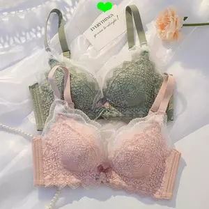 Quần Lót Nữ Vú Nhỏ Tập Hợp Nhìn Lớn Dày Ngực Trên Hỗ Trợ Chống Chảy xệ Không Vòng Thép Bộ Áo Ngực
