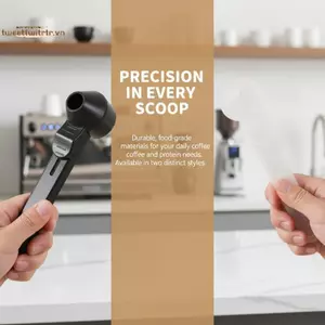 TRTR Tay Cầm Dài Muỗng Cà Phê Có Phễu Chống Rò Rỉ Bổ Sung Protein Sữa Bột Trộn Làm Đầy Nhà Bếp VN
