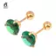 1 Đôi Bông Tai Tragus Xanh Tròn Nhỏ Nhỏ Lùm Xuyên Sụn Stud Xoắn Trang Sức Cz Barbell Khuyên Tai Mới