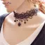 AqToCna Thời Trang Gothic Ren Retro Choker Cổ Hoa Mặt Dây Chuyền Nelace Trang Sức AqToCna