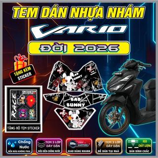 COMBO VARIO 2026 TEM DÁN NHỰA NHÁM DECAL 3 LỚP CHỐNG NƯỚC HOT TREND MẪU MỚI