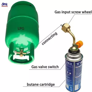 XOITOP Gas Butan Xi Lanh Bình Sạc Van Đổ Lại Đầu Nối Trực Tiếp Adapter Cho Cắm Trại Ngoài Trời Dã Ngoại Xi Lanh Đổ Bộ Chuyển Đổi 1PC VN