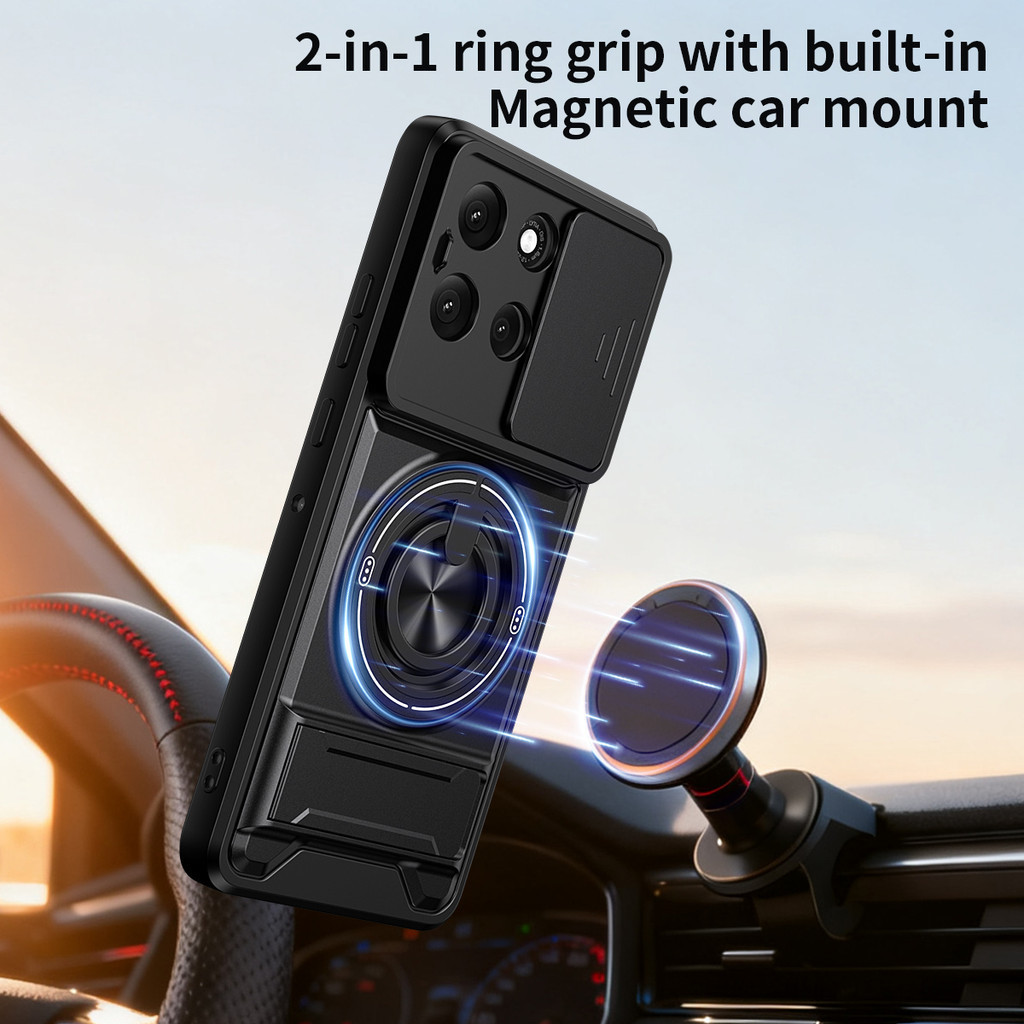 Ốp Điện Thoại Đa Năng Sang Trọng Thích Hợp Cho Motorola G86 G84 G85 5G Dây 360°Giá đỡ vòng có vỏ máy ảnh Vỏ bảo vệ toàn diện chống sốc