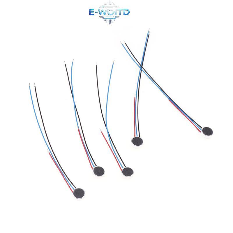 E-WOITD 5 Cái 6x2.5mm 6025 MIC Capsule Electret Condenser Micro Có Dây Chiều Dài 7CM Cảm Biến Luồng Khí Máy Phun E-WOITD