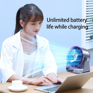 MỘT Quạt Bàn Làm Mát Không Khí Di Động Với Đầu Có Thể Điều Chỉnh Tốc Độ 199 USB Sạc Cho Cắm Trại Ngoài Trời Trong Nhà Ca