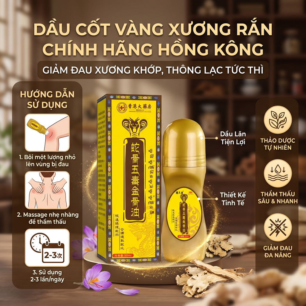 Dầu massage giảm đau nhức xương khớp hiệu quả Giảm tê bì chân tay,tự nhiên,Dầu xoa bóp