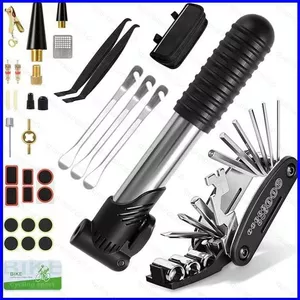 Bộ công cụ sửa chữa xe đạp SQ3 16 trong 1 Công cụ đa chức năng Xe đạp đường trường Đòn bẩy lốp Miếng dán khẩn cấp QS3