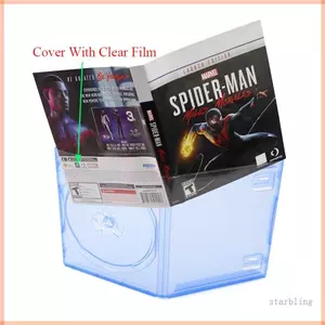Trò chơi dung lượng ngôi sao Lưu trữ đĩa cho Ốp lưng Hộp DVD màu xanh trong suốt Hộp đựng thay thế nắp có thể tháo rời
