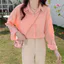 8 Màu Nữ Sprig Tay Dài Màu Trắng Chắc Chắn Áo Sơ Mi Nữ Thời Trang Thường Ngày Rời Top