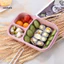 Linh hồn| Hộp đựng đồ ăn nhẹ di động Hộp đựng đồ ăn nhẹ có ngăn 4 ngăn Bộ hộp cơm trưa chia không chứa Bpa – Hộp đựng đồ ăn có thể xếp chồng lên nhau 4 ngăn có nắp có thể tái sử dụng để làm việc