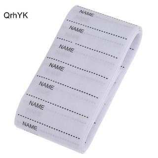 Nhà Máy Thời Trang Trắng Có Thể Giặt Sắt Trên Tên Nhãn Vải May Thẻ Đánh Dấu Bộ Quần Áo QrhYK