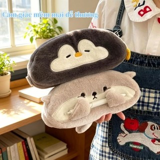 Hộp bút lông hình Otter/Penguin – Dung tích lớn, sang trọng, đáng yêu –Phụ kiện đi học thời trang cho học sinh, quà tặng