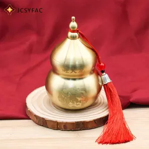 JCSYFAC Phong Thủy Đồng Trung Quốc Wu Lou Bầu Kho Báu Tượng Trang Trí Nhà Cửa Bàn Kệ Sách Đồ Trang Trí May Mắn Bảo Vệ Mới