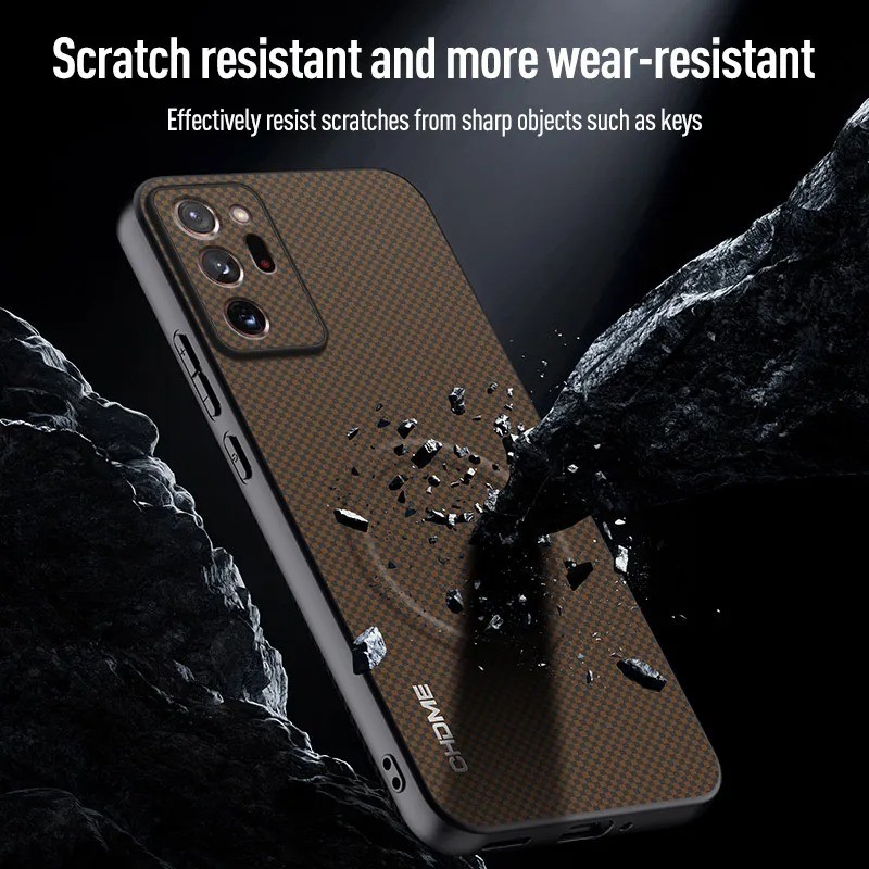 Dành Cho Samsung Galaxy Note 20 / Note 20 Ultra 5G Mark Kết Cấu Tích Hợp Giá Đỡ Xe Từ Tính Vỏ Bảo Vệ Mặt Sau