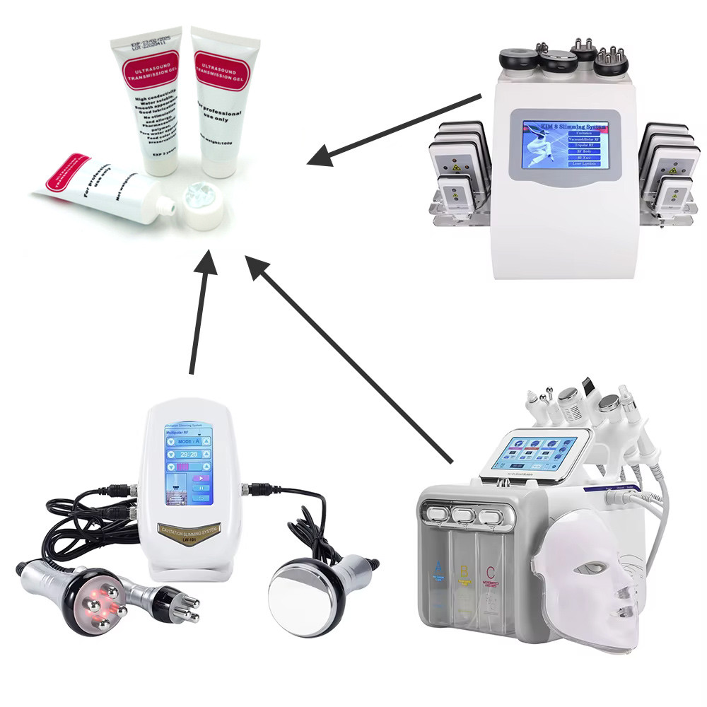 Truyền điện gel RF giảm mỡ thon gọn 100ml Siêu Âm RF Gel Cho 40K Cavitation Cơ Thể Giảm Béo Máy Làm Đẹp Tần Số Vô Tuyến Cavitation Cơ Thể Tần Số Dẫn Điện Gel
