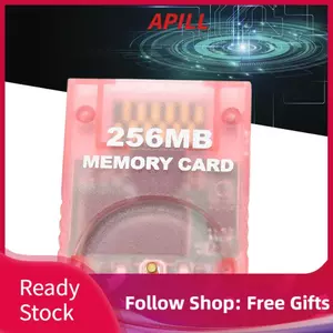 Apill Thay thế thẻ nhớ apill cho trò chơi tốc độ cao Gamecube tương thích với và cắm chơi bảng điều khiển Wii (256 MB (4086 khối)