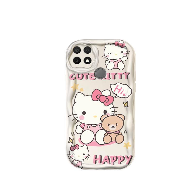 Thích hợp cho OPPO A15 A15S A35 3D Girls Soft TPU Kitty Rilakkuma Ốp điện thoại chống sốc