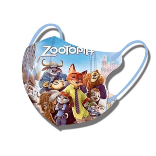 Mặt nạ trẻ em 3-12 tuổi tiêu chuẩn quốc gia mới 3D Crazy Animal City Judith Nick mặt nạ bảo vệ hoạt hình dùng một lần mặt nạ học sinh có giá trị cao bao bì độc lập