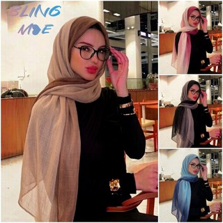 Xuân Hè Mới Màu Gradient Bali Khăn Dài Lụa, Khăn Choàng Mỏng Mềm Mại Và Thoáng Khí, Hijab Nữ, Khăn In Hình