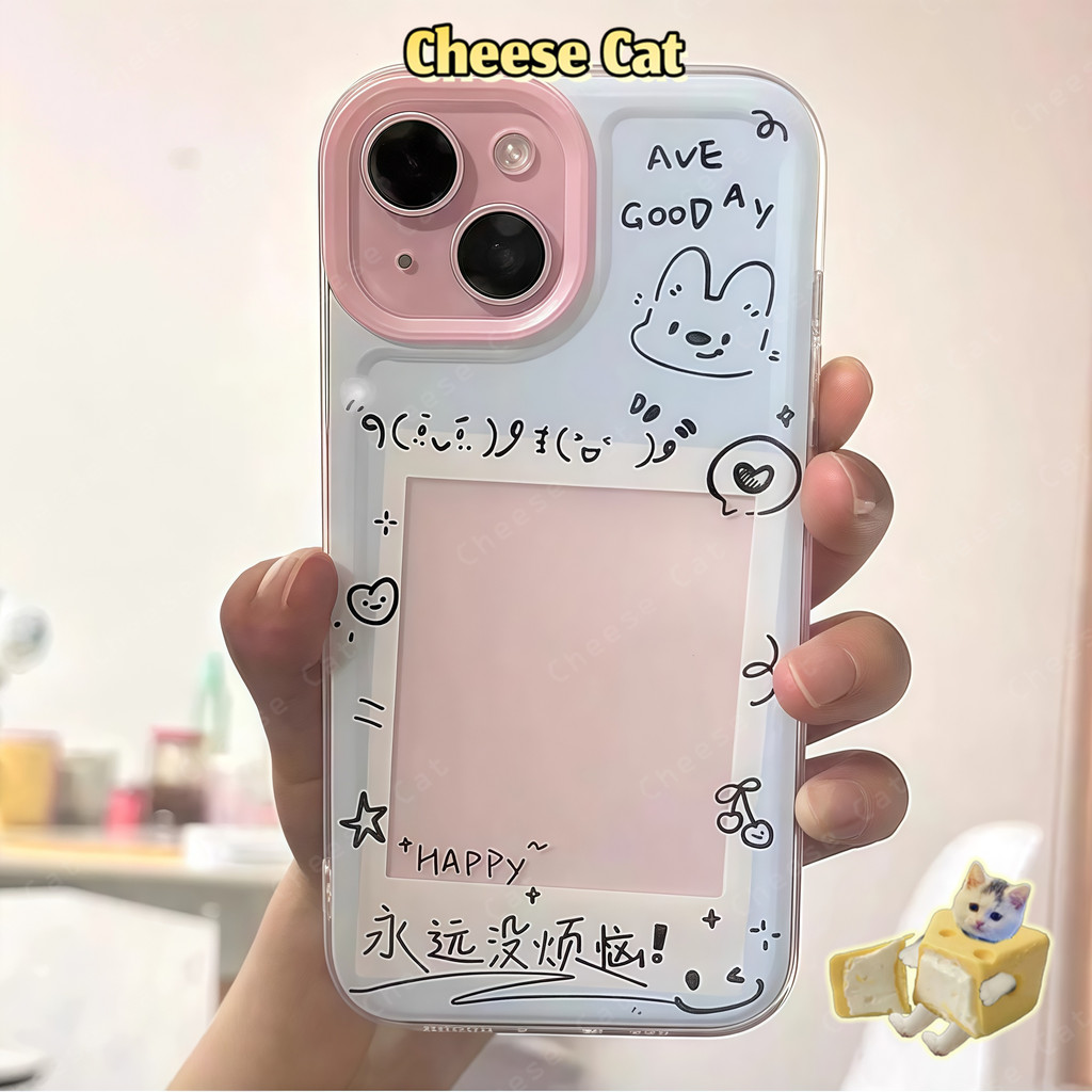 Có thể đựng những tấm thẻ nhỏ Ốp lưng iPhone khung ảnh tức thời sáng tạo cho iPhone 16 15 14 13 12 11 17 Pro Max X 7Plus