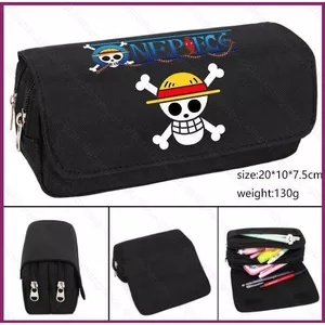 YT4 One Piece Luffy Skull Chopper Bút Chì Hộp Đựng Dung Tích Lớn Sinh Viên Văn Phòng Phẩm Zip Anime Túi Trang Điểm Cung Cấp Học Tập