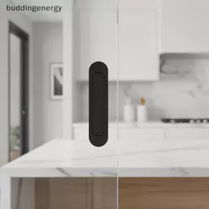 {BUDDI} Tay nắm cửa trượt tự dính Hợp kim nhôm Không cần đục lỗ An toàn cho tủ cửa sổ nhà bếp gia đình {buddingenergy}