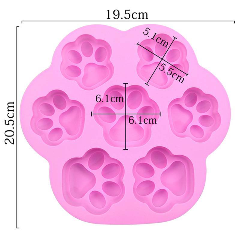 NS Khuôn Silicon Đáng Yêu Paw Ice Cube Xà Phòng Fondant Trang Trí Hình Silikon Khuôn NS
