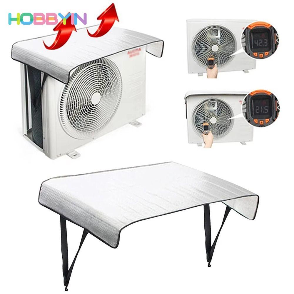 Bảo vệ điều hòa không khí HOBBYIN, Vỏ điều hòa không khí 46x95CM chống bụi, Dụng cụ làm sạch chống nắng chống tuyết
