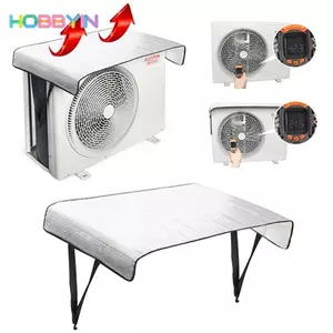 Bảo vệ điều hòa không khí HOBBYIN, Vỏ điều hòa không khí 46x95CM chống bụi, Dụng cụ làm sạch chống nắng chống tuyết