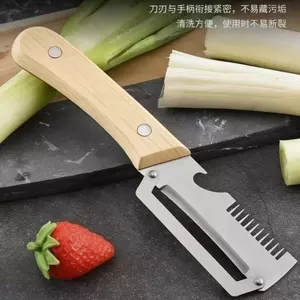 Dụng cụ cắt tỉa tiện dụng bằng thép không gỉ lột vụn Dụng cụ cạo rau gia dụng Dụng cụ cắt mở Chai hành tây dài S
