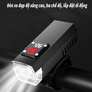 Đèn pha xe đạp LED, có thể sạc lại, chống nước cấp độ sống, có 3 chế độ, có thể điều chỉnh cho mọi loại xe đạp, nhỏ gọn