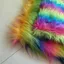 Plus Sang Trọng Jacquard Sang Trọng Vải Động Vật Trang Phục cos Màu Lông Nhân Tạo Màu Sắc Phù Hợp Với Cầu Vồng Sang Trọng Búp Bê Vải 5.11