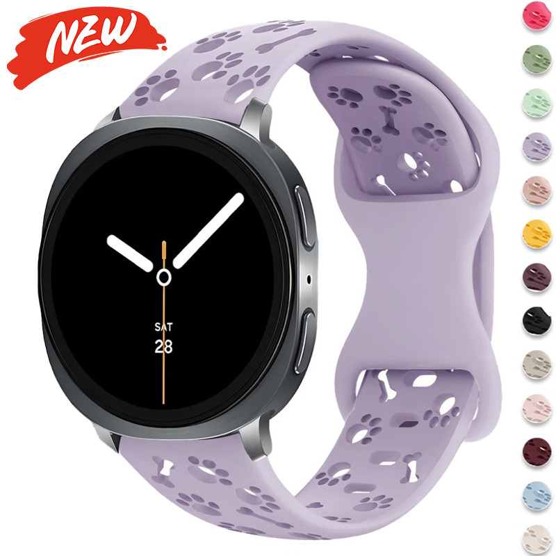 Dây đeo silicon cho Samsung Galaxy Watch 8 40 / 44mm 8 dây đeo đồng hồ 46mm cổ điển Phụ kiện
